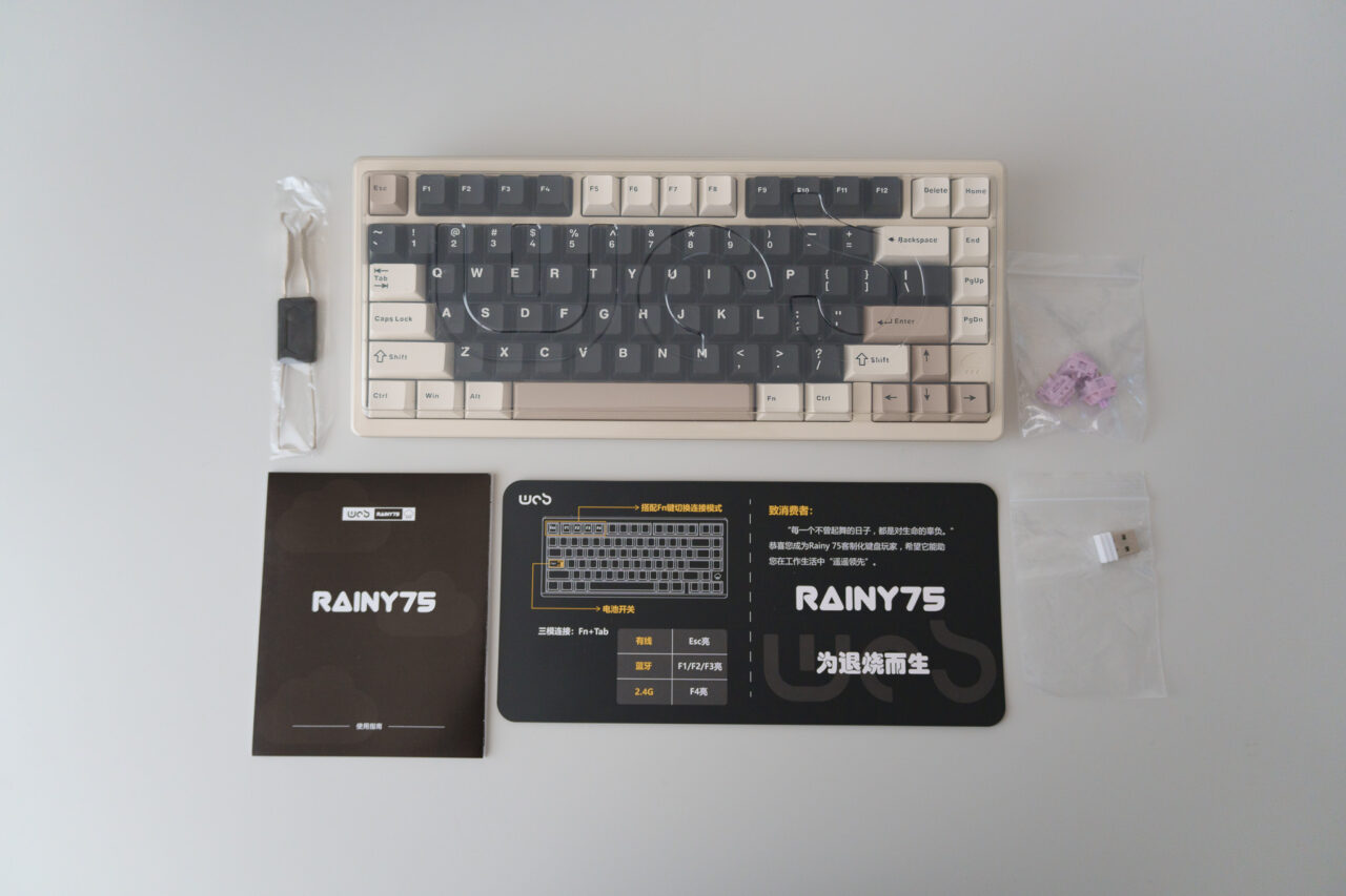 WOBKEY RAINY75 レビュー：雨音のような心地いい打鍵音、日本語配列