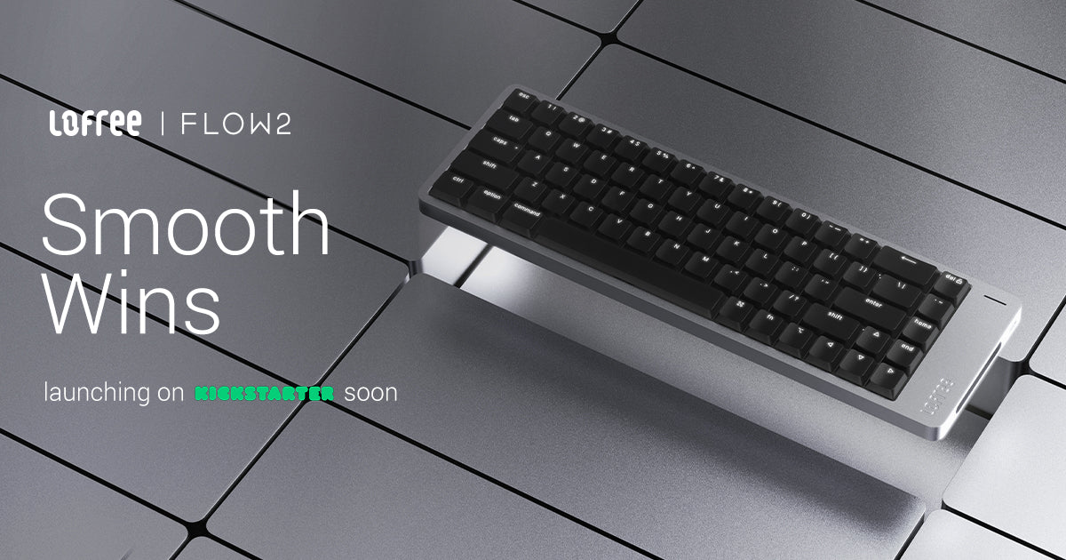 Lofree、薄型ロープロファイルキーボード「Flow 2」を発表――新設計スイッチ3種と68/84/100キーの3サイズ、シルバー＆スペースグレーで登場