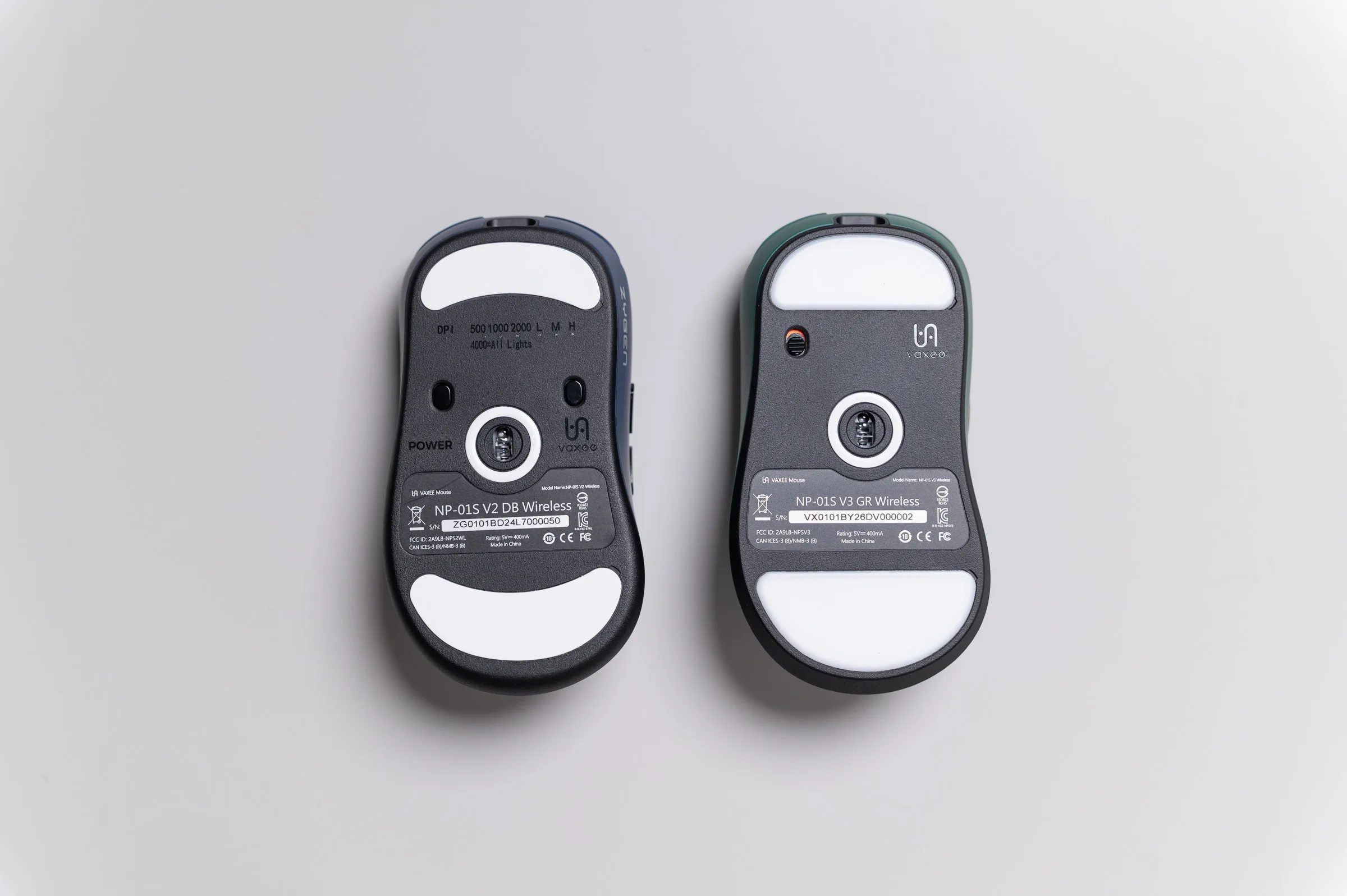 左:NP-01S V2|右:NP-01S V3