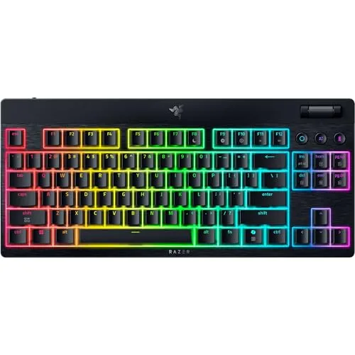 Black BlackWidow V4 Low-Profile HyperSpeed