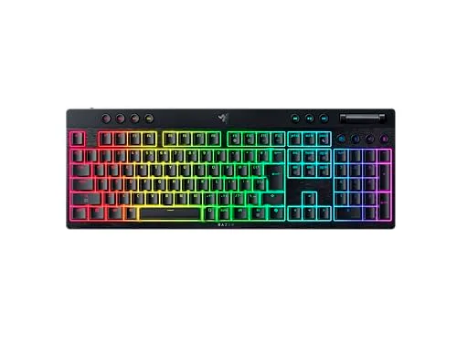Black BlackWidow V4 Low-profile HyperSpeed Orange